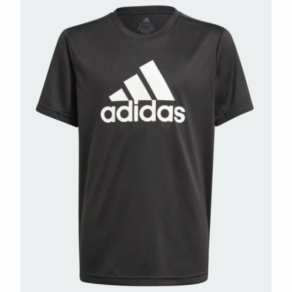 Kurzarm-T-Shirt Adidas Sports  Schwarz/Weiß