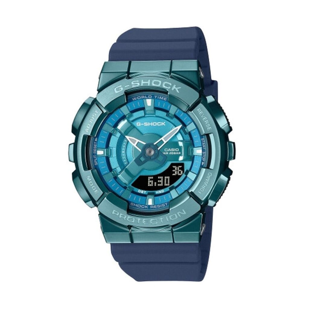 Unisex-Uhr Casio GM-S110LB-2AER Blau (Ø 42 mm)