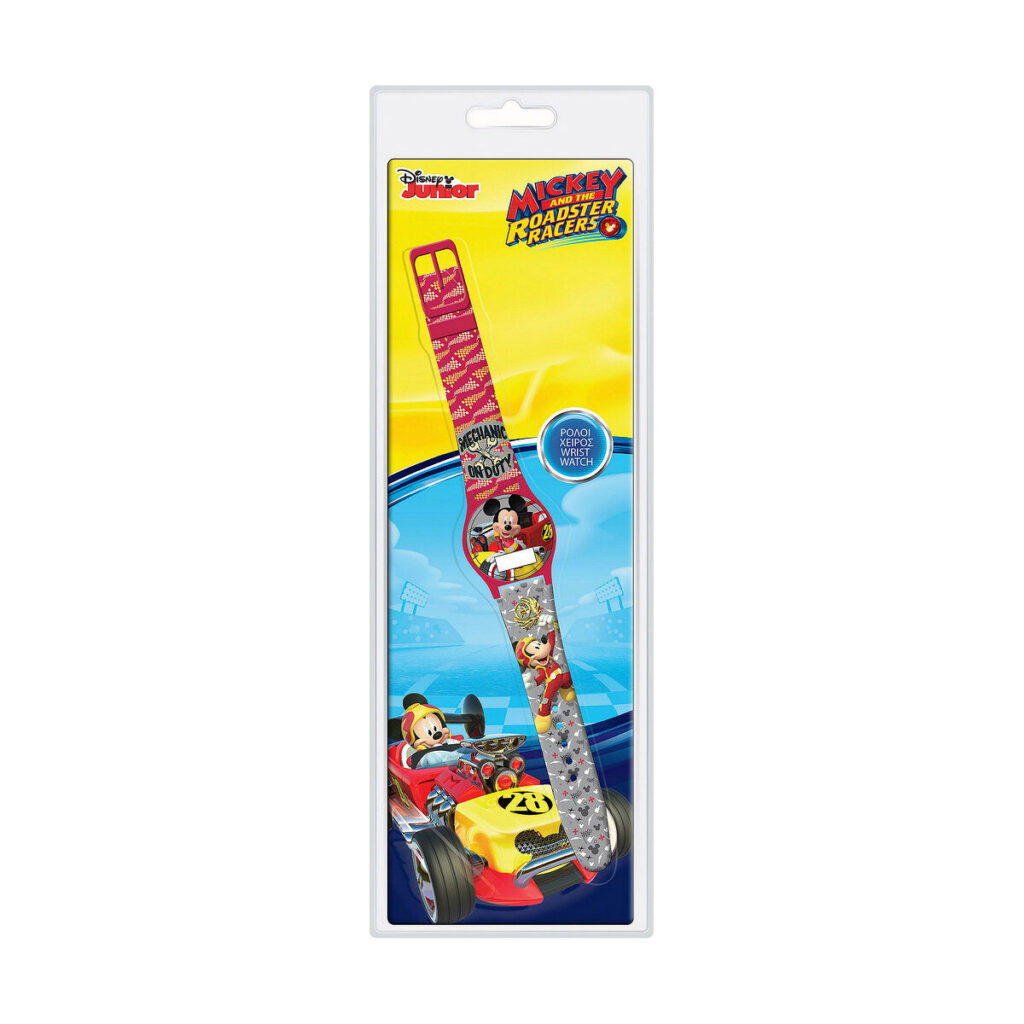 Uhr für Kleinkinder Cartoon MICKEY MOUSE ROADSTER RACERS - BLISTER PACK (Ř 33 mm)