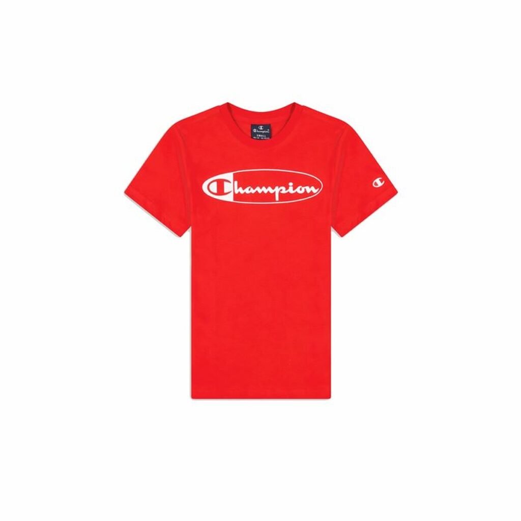 Jungen Kurzarm-T-Shirt Champion Crewneck  Rot