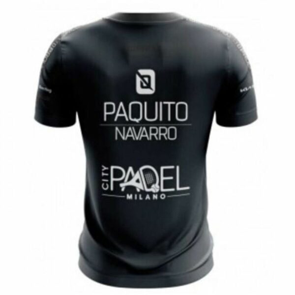 Kurzarm-T-Shirt für Kinder Bullpadel Odeon Paquito Navarro Schwarz