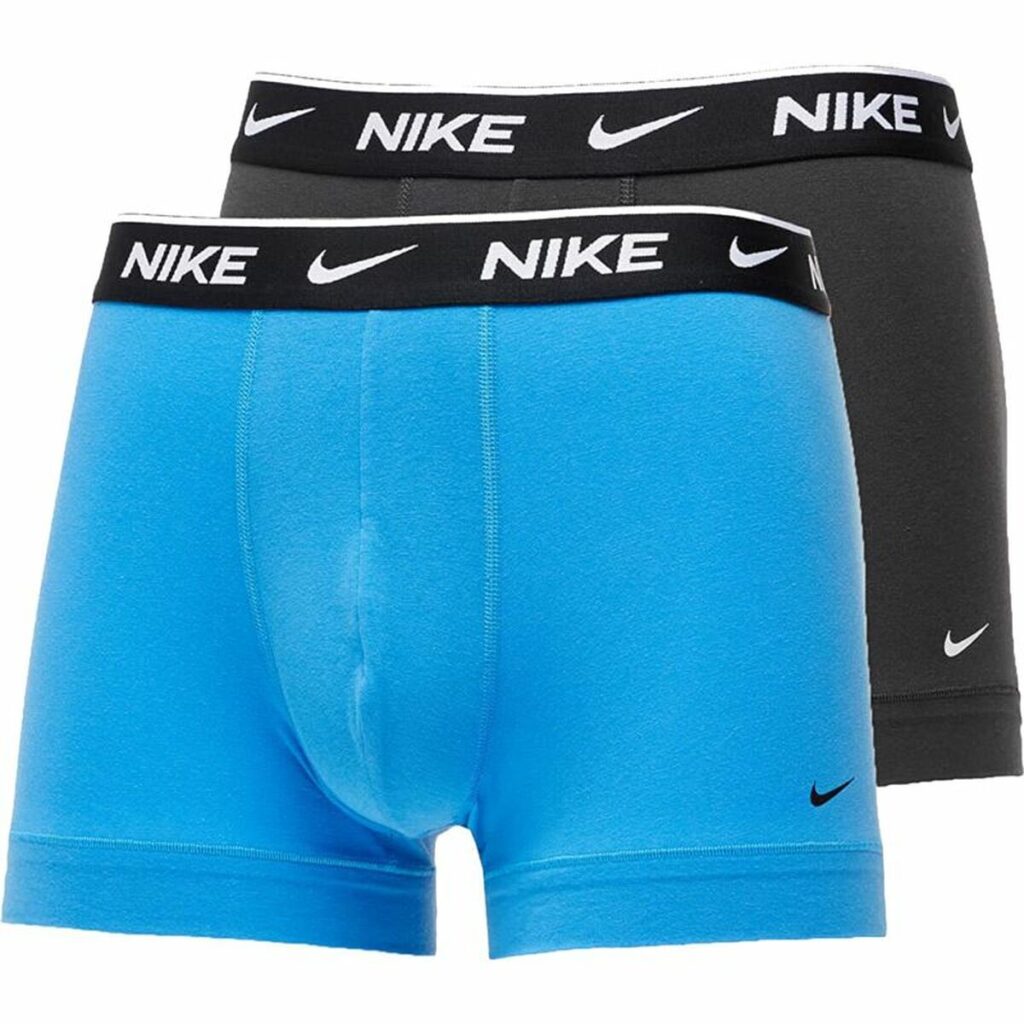 Packung Unterhosen Nike Trunk Grau Blau 2 Stücke